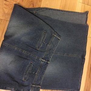Maxi Faded Denim Skirt